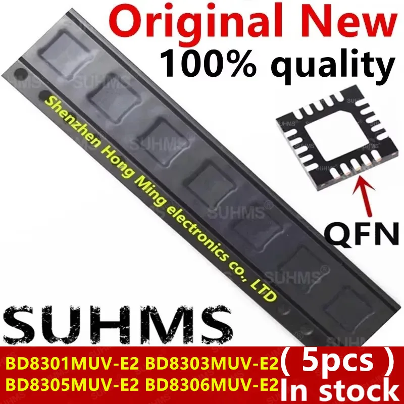 (5piece)100% New D8301 D8305 BD8301 BD8303 BD8305 BD8306 BD8301MUV-E2 BD8303MUV-E2 BD8305MUV-E2 BD8306MUV-E2 QFN Chipset