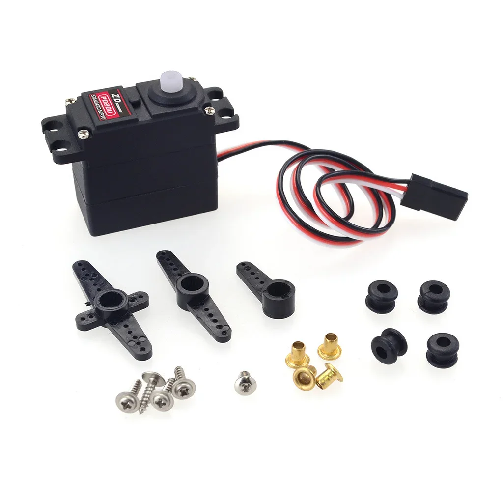 ZD Racing P0200 Servo de plástico de 20g (par de 3,5 kg, resposta rápida de alta precisão) para carros 1/16-1/12 RC, mini helicópteros e robôs