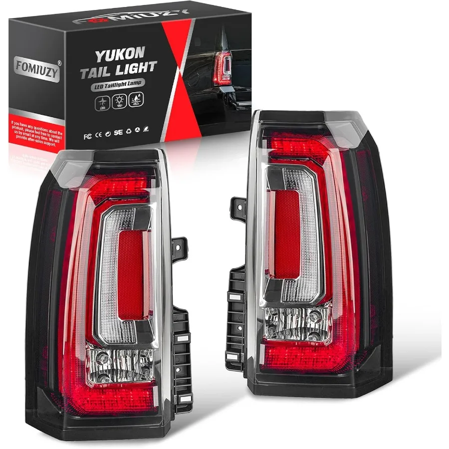 

Left Driver Right Passenger Side Tail Lights Assembly Fit For GMC Yukon Yukon XL Denali SLE SLT 2015 2016 2017 2018 2019 2020 Re