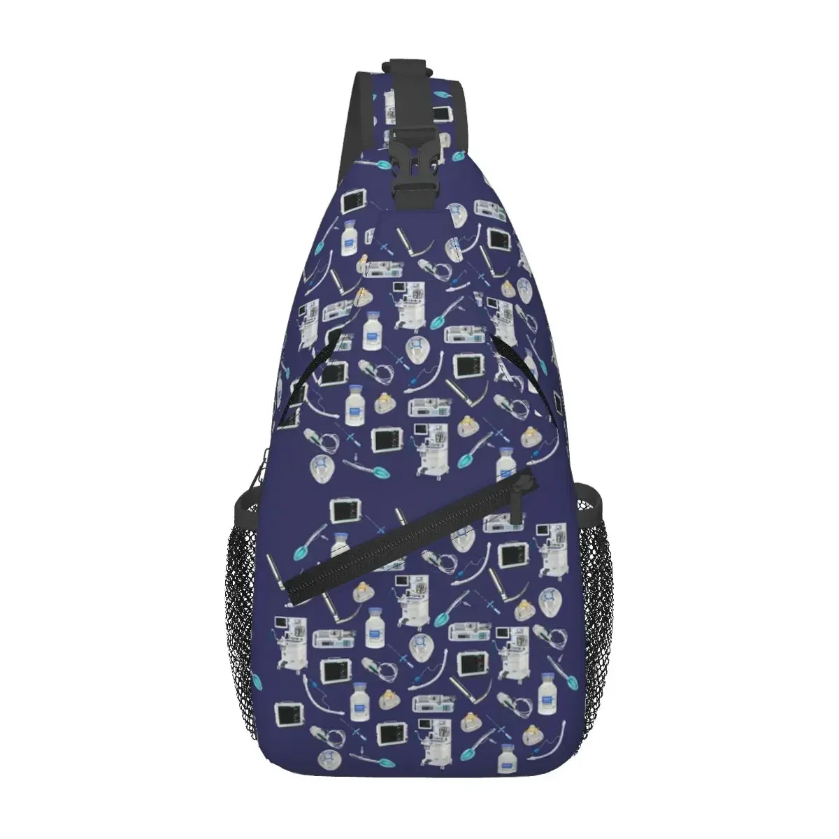 

Tools Of The Trade SPACE BLUE Anesthesia Anaesthesia Chest Bag Men Sling Crossbody Backpack Chest Bag Daypack Shoulder Bag