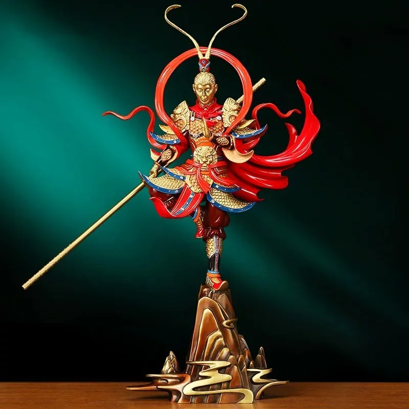 Brass Monkey Heaven Great Sage Unique World Ornament, Sun Wukong Ornament,Zodiac Monkey Gift