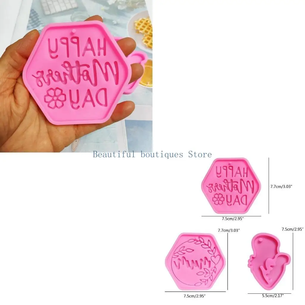 

U4LF Подвеска на День матери, брелок, силиконовая форма, формы для эпоксидной смолы, сделай сам, форма для подставки под горку,