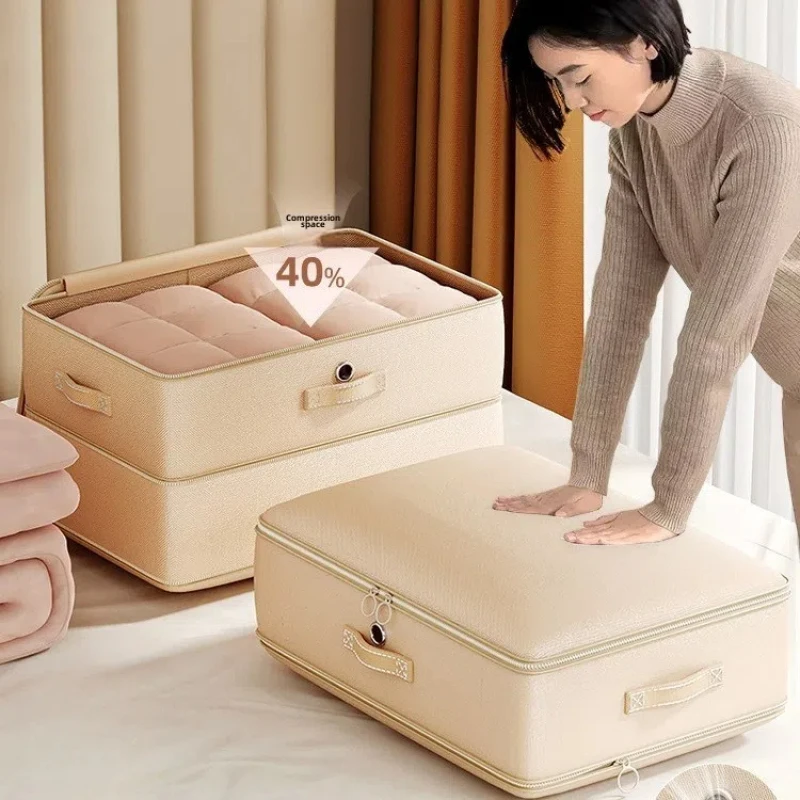 

Large Capacity Compression Pack Clothes Wardrobe Storage Organizers Household Down Comforter Silk Quilt Special Sorting Bag
