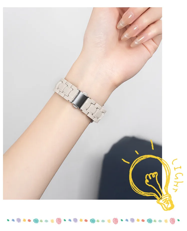 Candy Strap For Apple Watch Band 44mm 40 41 45 38 46 42mm Correa Fashion Bracelet iWatch series 10 9 8 7 SE 6 5 4 3 Ultra 2 49mm image 3