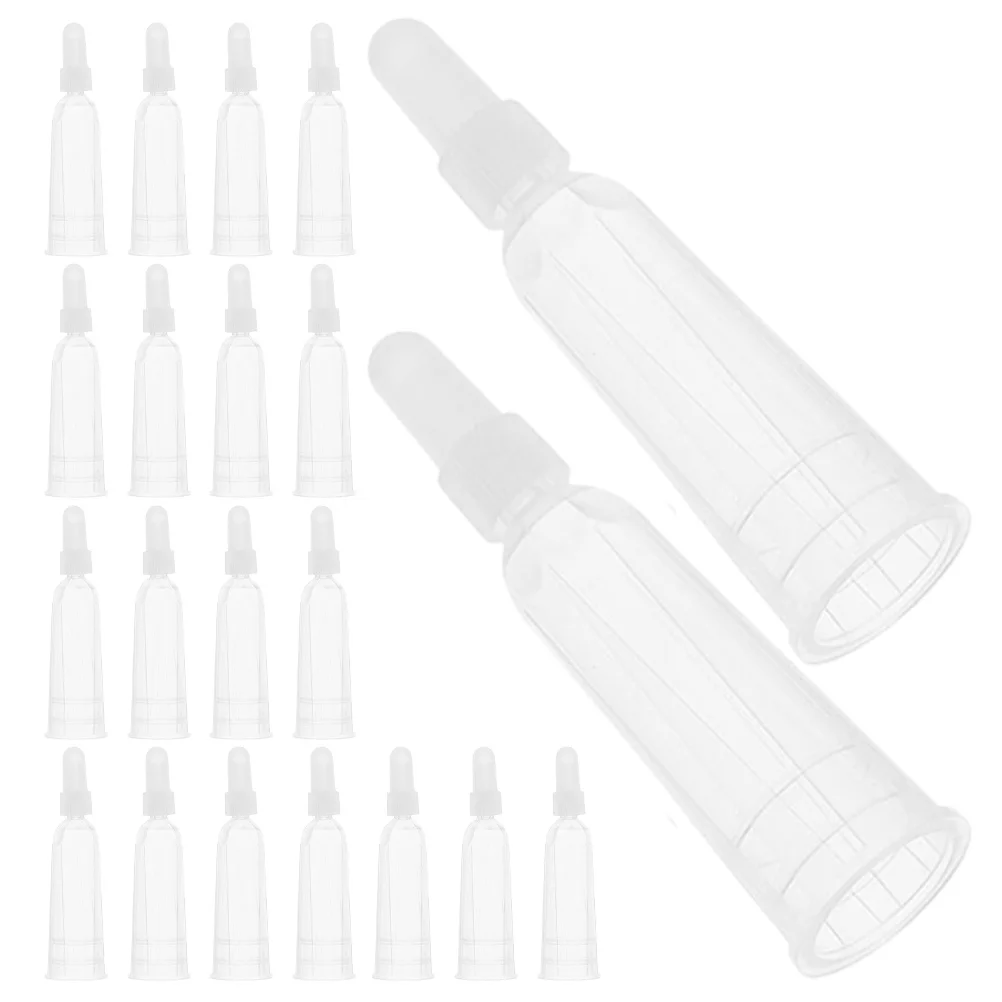 

50Pcs Ampoule Opener Transparent Applicator Tips Reusable Dispensing Caps for Skincare Laboratory Liquid Vial Tools