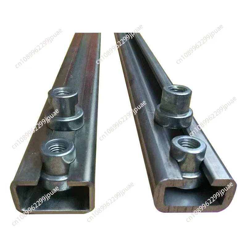 Lightweight Stainless Steel C Channel Sliding Rail Hydraulic Pipe Clamp Mount Track With Plastic Fitting Parts