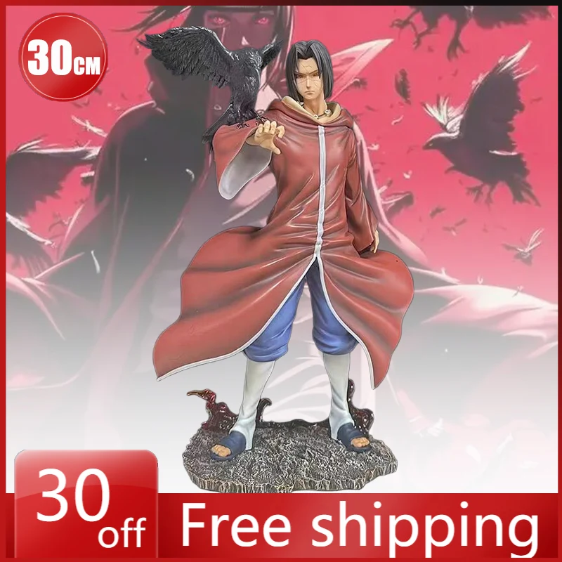 

В наличии 30 см аниме модель Учиха Итачи аниме коллекционная модель ПВХ настольный орнамент украшения праздничные подарки детские игрушки