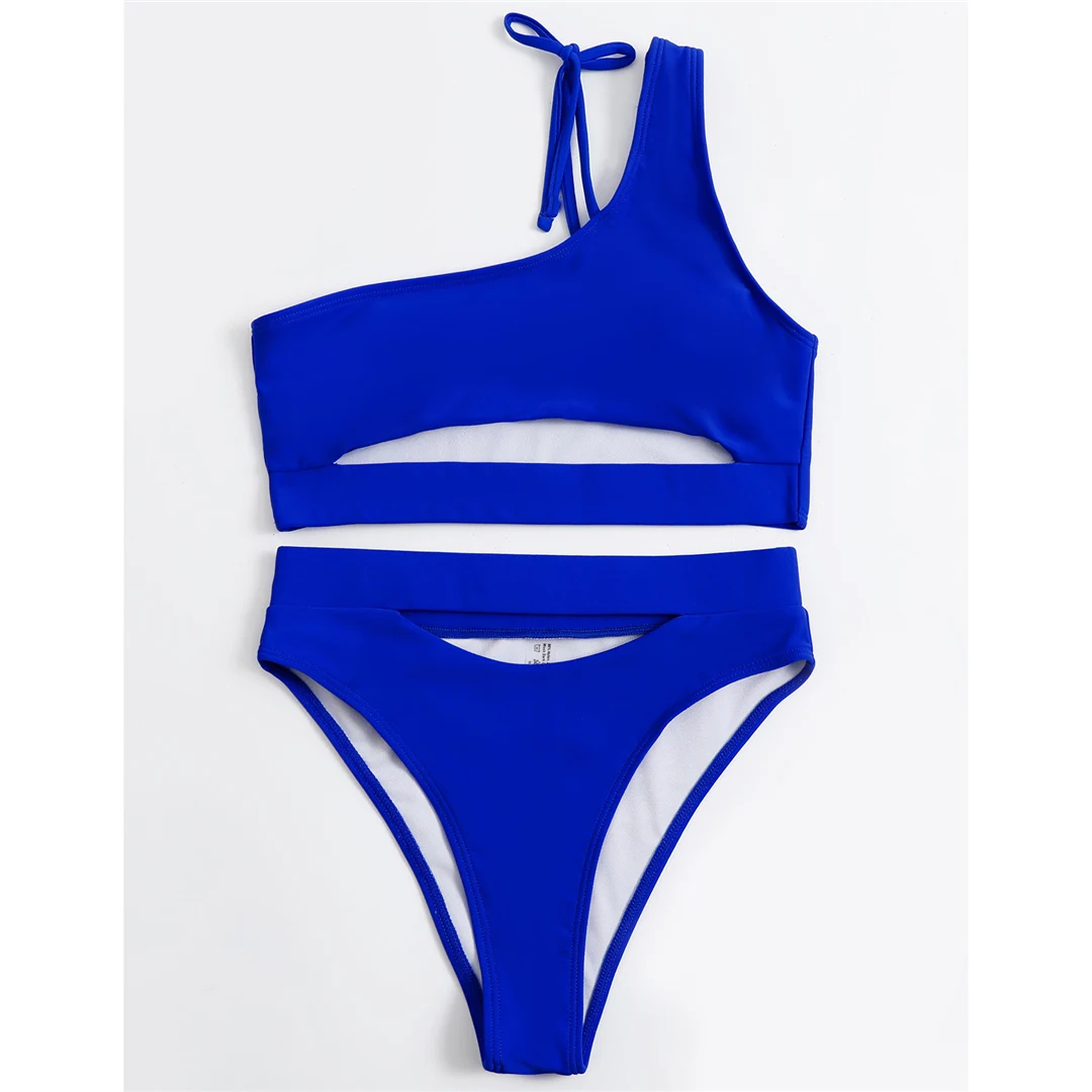 Sexy Badeanzug mit Ausschnitt im Bauchbereich, Damen-Bikini mit hoher Taille, zweiteiliges Bikini-Set, Badebekleidung, Damen-Badeanzug V2549 – Detail 24