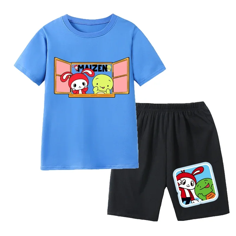 Jj Mikey Maizen Meisjes Jongens Kleding Set Zomer Kids Tshirt Broek Casual Sportpakken 2 Stuks Maizen Jj T-Shirt Trainingspak Outfits