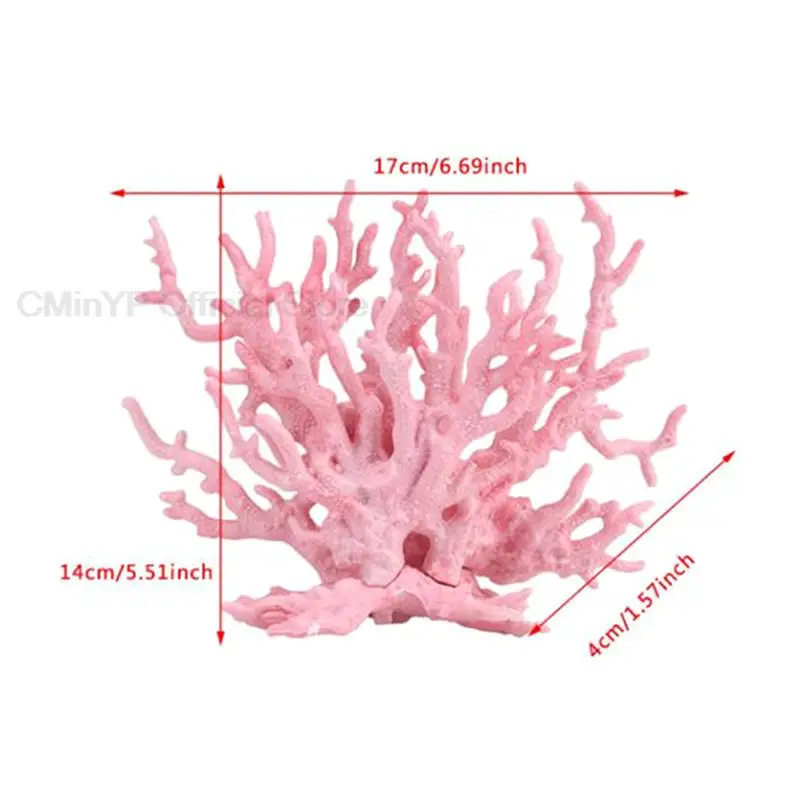 Undersea Artificial Fake Coral Water Plants Landscape for Fish Tank Simulation Ornaments Resin Fake Coral Aquarium Decoration