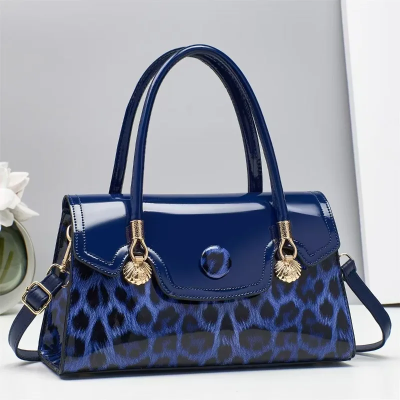 

Hot Selling New Single Shoulder Crossbody Bag Trendy and Versatile Leopard Print Middle-aged Mother Bag, Women's Simple Handbag
