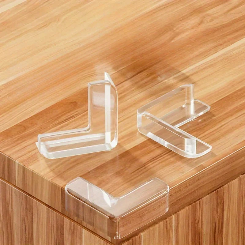 6-piece set of safety corner protectors - acrylic edge protectors suitable for tables and fireplaces