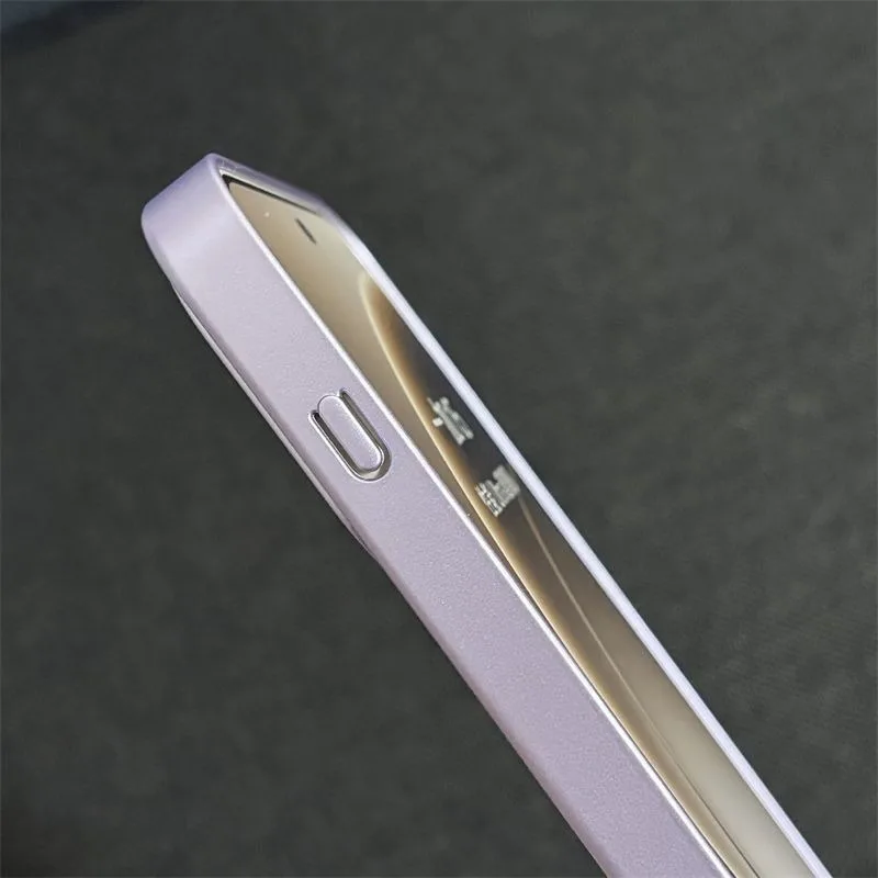 

For Oneplus 15 Case Built-in Magnetic Electroplated Plain Leather Splicing Cover For Oneplus 15 Shockproof Bumper Funda