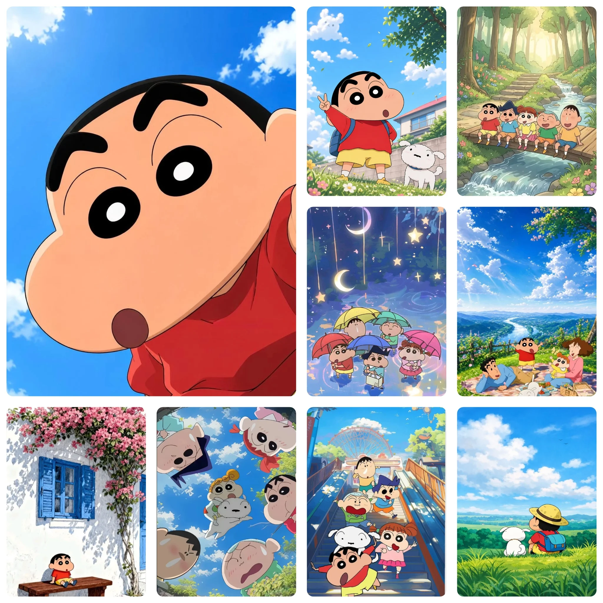 Photo Mosaic Print - DIY Lukisan Berlian Mosaik Karakter Kartun