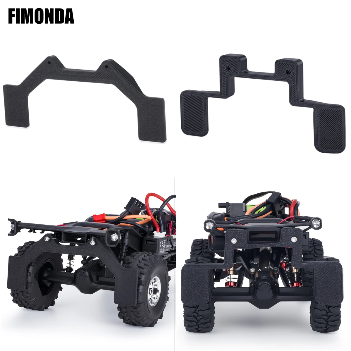 1Pcs Rear Mud Flaps Fender for 1/30 RC Crawler Axial SCX30 K10 Ford Bronco DIY Upgrade Parts