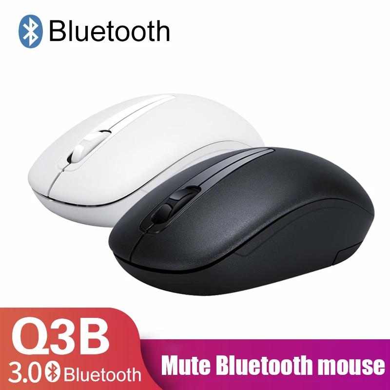 T-W0LF Q3B Bluetooth Wireless Mouse Suitable for Apple Huawei Tablets Computers Laptops Silent Bluetooth Earphones Gaming Mouse