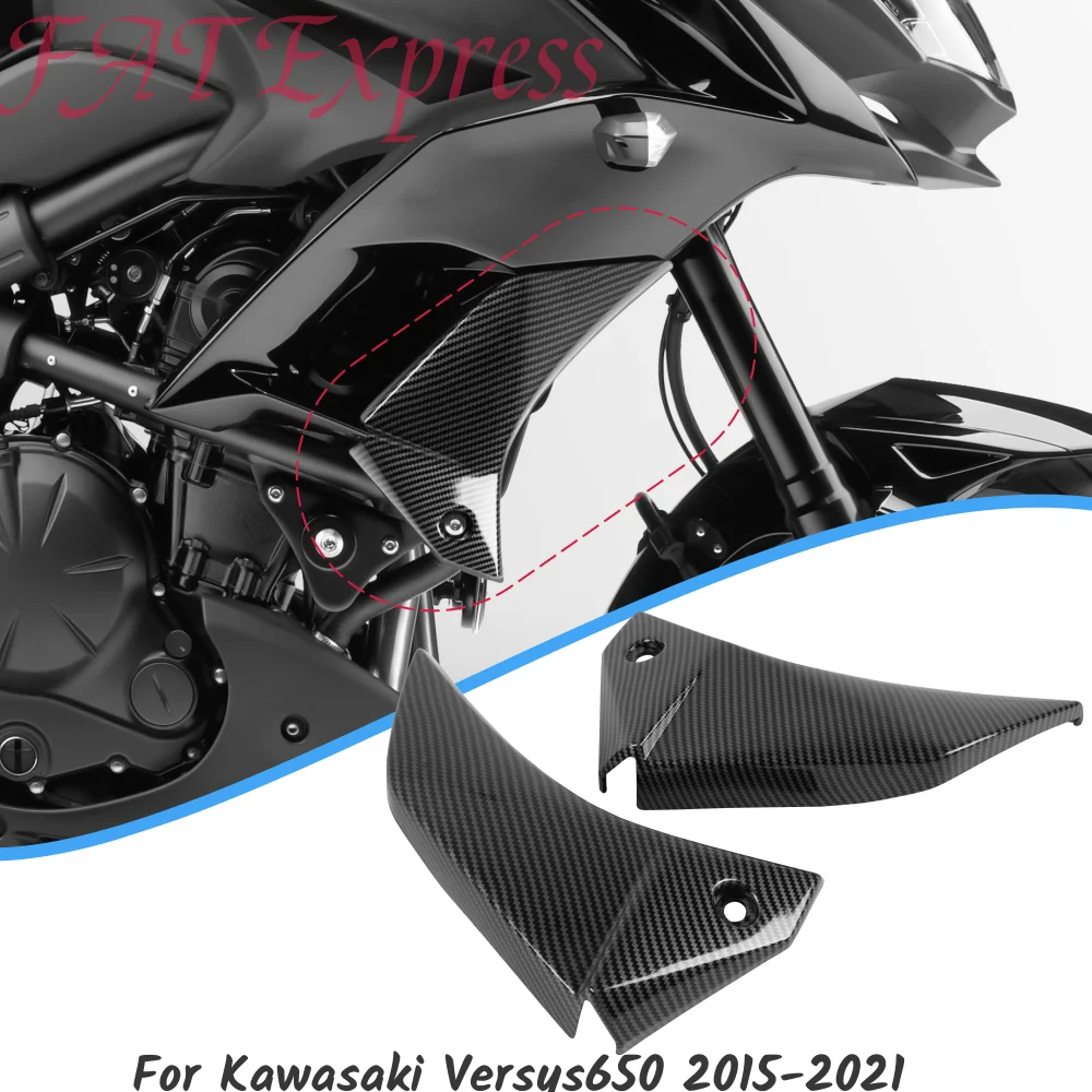 

Боковая крышка радиатора мотоцикла для Kawasaki Versys650 2015-2021, передние Обтекатели из пластика АБС, левый и правый Versys 650 2016 2017