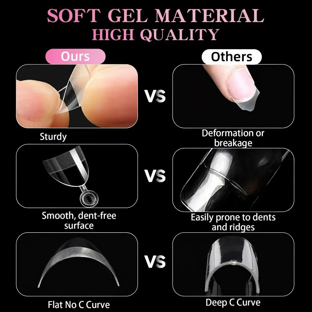 Nouveau 12 tailles demi-couverture amande pré-carrées pointes d'ongles demi-mat presse sur fausse Extension d'ongle pour petit petit petit outil de manucure de lit d'ongle