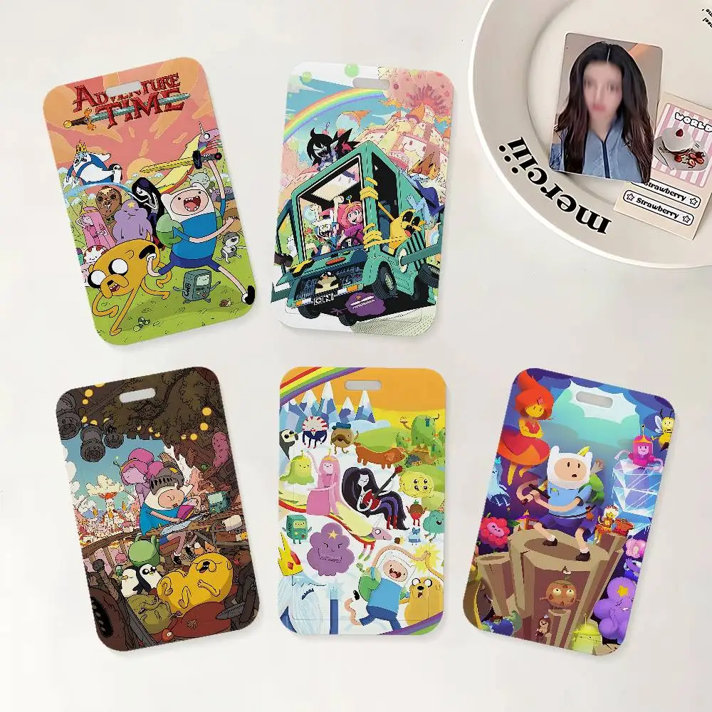 

Cartoon A-Adventures T-Time ID Badge Holder With Lanyard Neck Strap For Office School Name Card Credentials Case