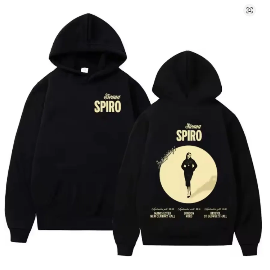 Singer Sienna Spiro Merch Funny Hoodie Hip Hop Graphic Sweatshirt Poleron Hombre Streetwear Harajuku Tracksuit Oversized Clothes