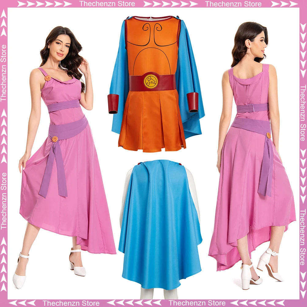 

Нарядное платье Fantasia Megara, косплей для пары, костюм Геркулес из мультфильма, мужской и женский костюм на Хэллоуин, фантазийные вечерние наряды