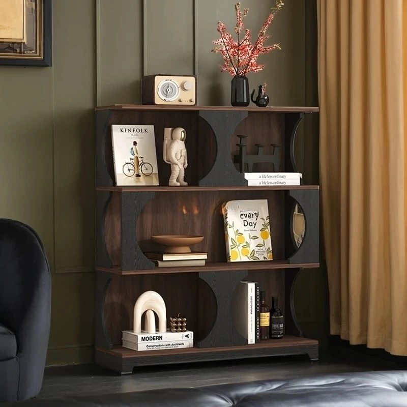 

Retro style display cabinet dining side cabinet bookcase combination cabinet