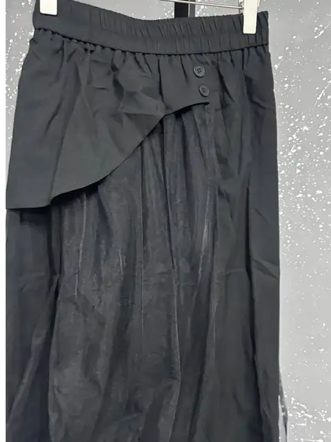 EAM High Elastic Waist Blue Irregular Mesh Spliced Wide Leg Pants New Trousers Women Fashion Tide  Autumn 2026 1DJ1338 6