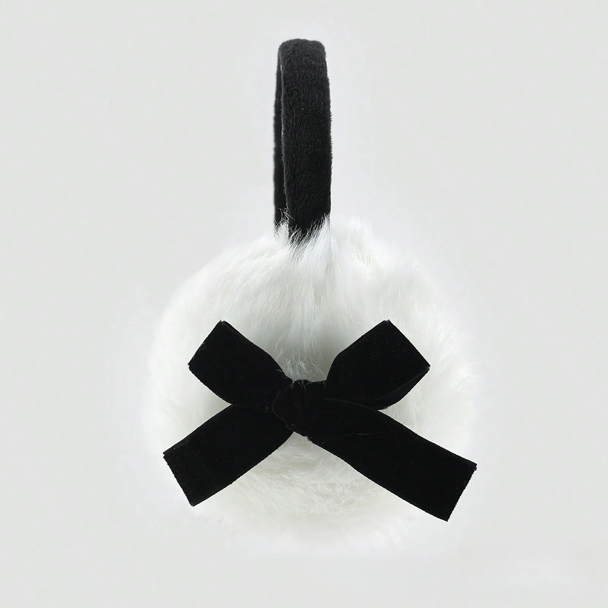 Simpatiche paraorecchie con fiocco creativo autunnale e invernale, paraorecchie caldi e felpati per ragazze, paraorecchie resistenti al freddo