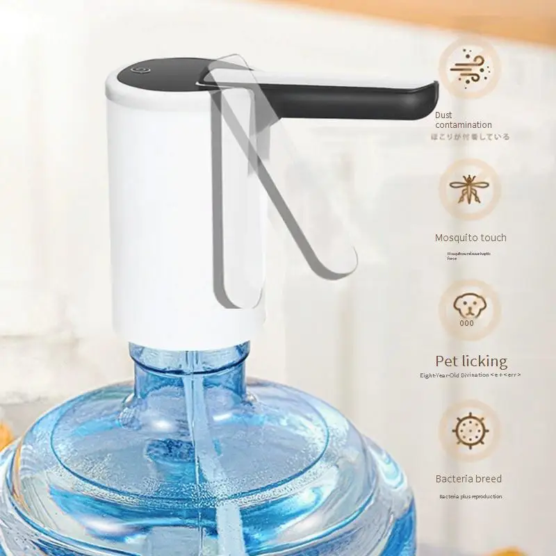 Smart Bottled Water Pump Electric Water Dispenser Household Pump Handheld Compact Pressure Pump Water Dispenser