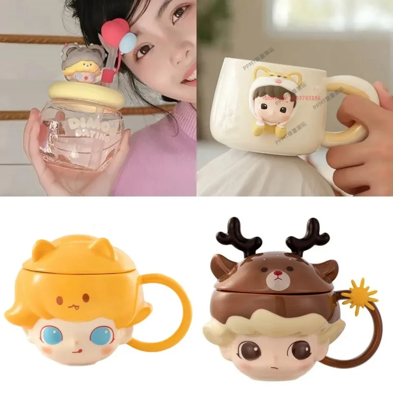 

Hot New Original Limited Dimoo Haci Molly Sp Pucky Co Branded Glass Mug Ceramic Cup Straw Cup Coffee Cup Water Gifts Cup