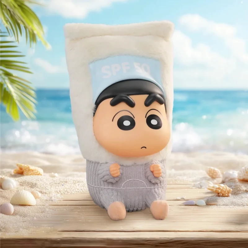 

52toys Crayon Shin Chan Blind Box Holiday Party Plush Pendant Vinyl Flocked Figure Collectible Toy For Home Decoration Gift