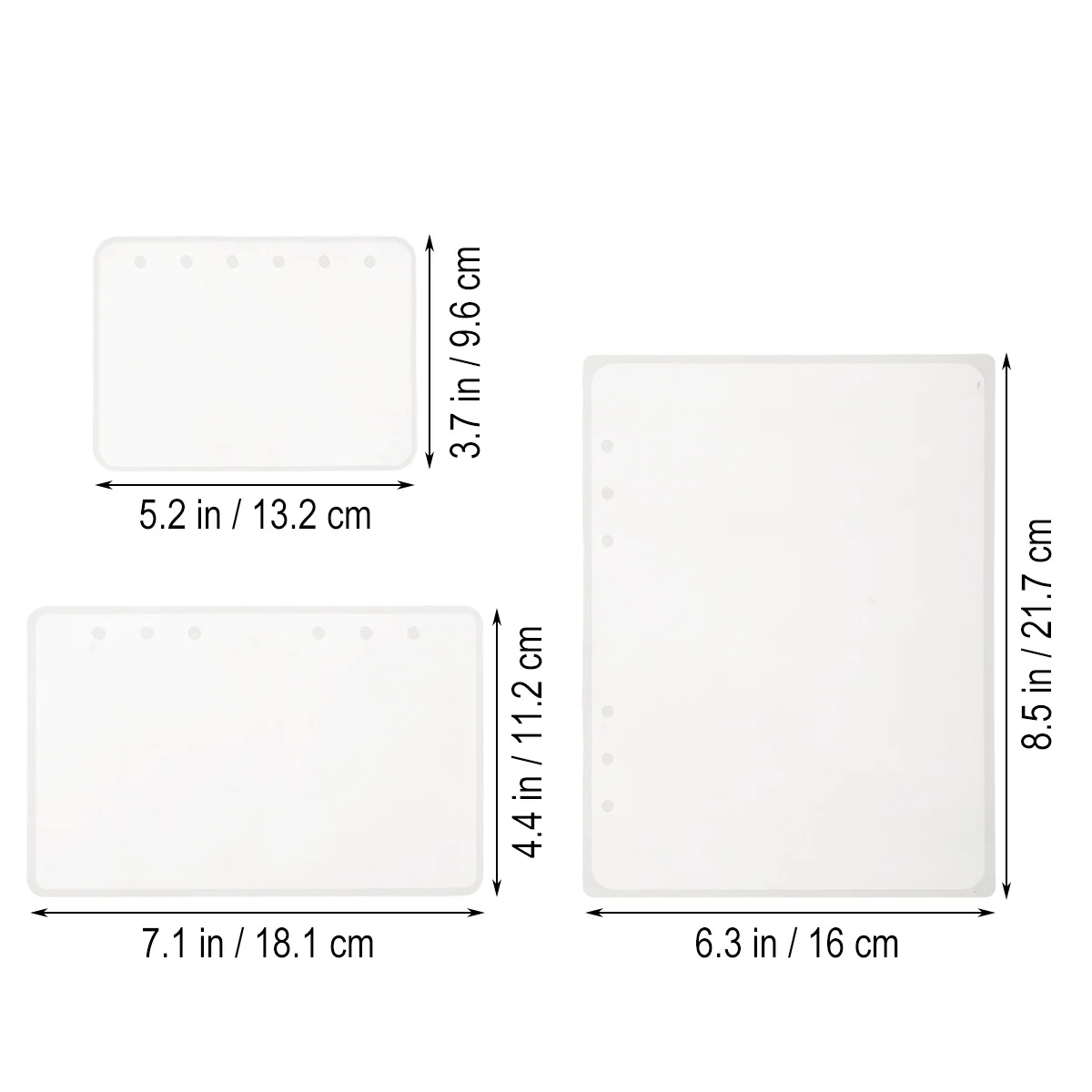 

Notebook Cover Casting Molds Set A5 A6 A7 Silicone Diy Craft Making Epoxy Mold With Binding Rings Durable Reusable
