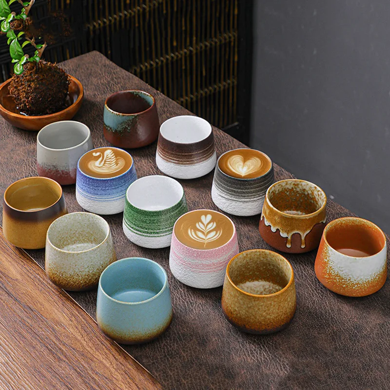 Pour Over Sharing Latte Coffee  White Simple Ceramic Water Cup For Home Use