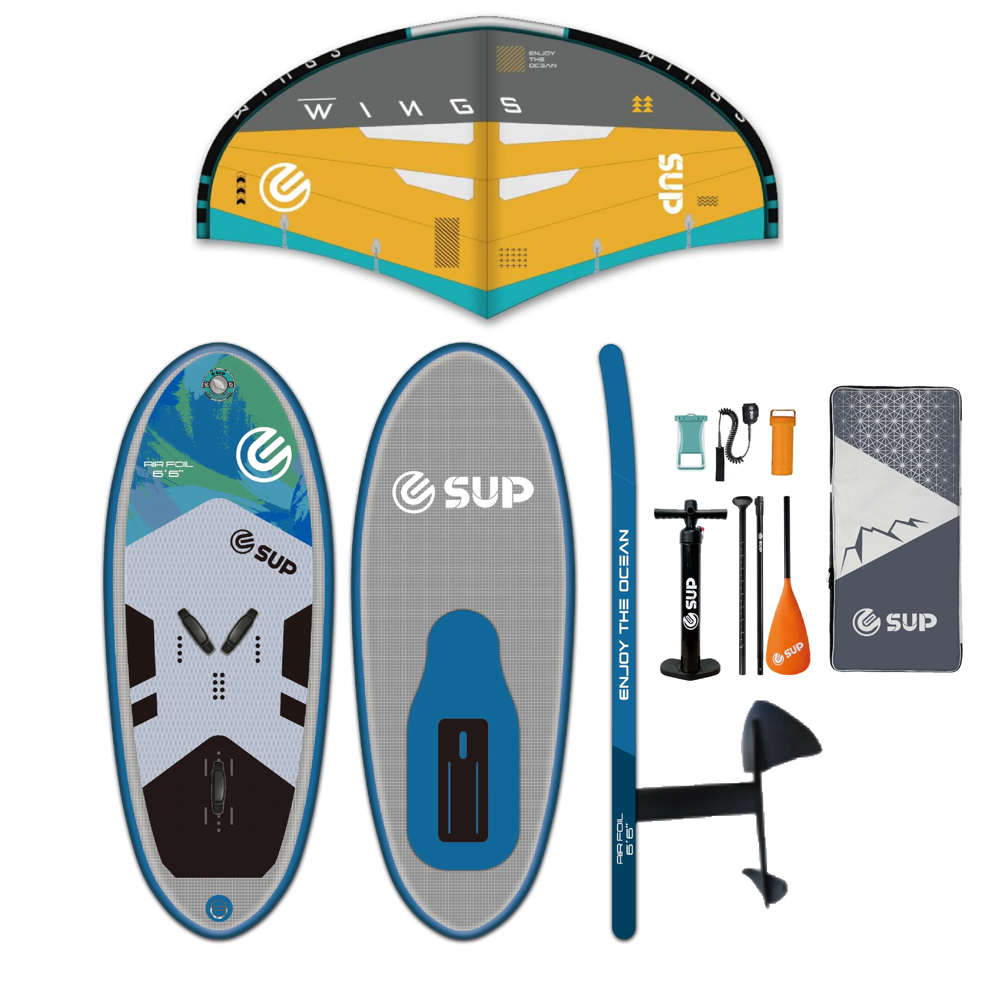 Aluminum Foil Inflatable Water Sports Surfboard Can Be Customized To Suit Professional Audiences