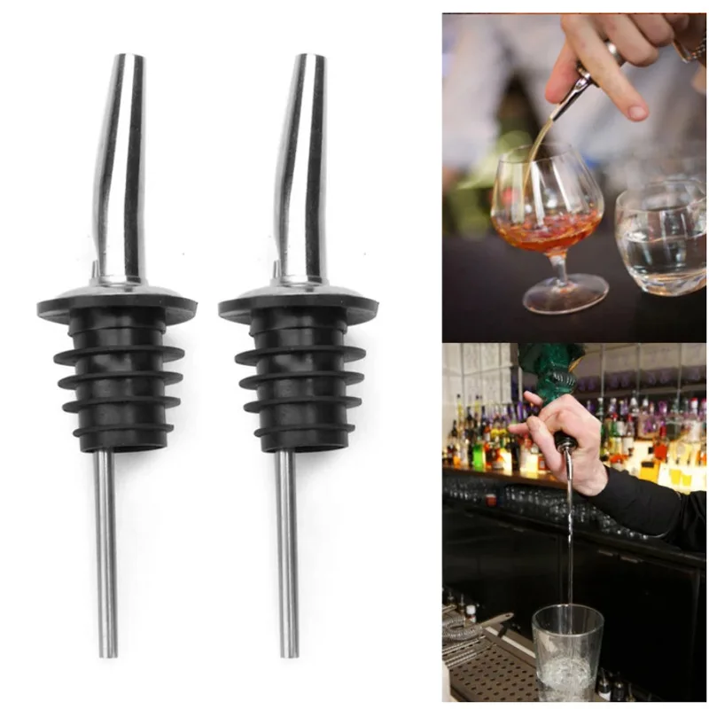 

2000PCS Stainless Steel Liquor Spirit Wine Pourer Flow Wine Bottle Pour Spout Stopper DHL Fedex Free shipping