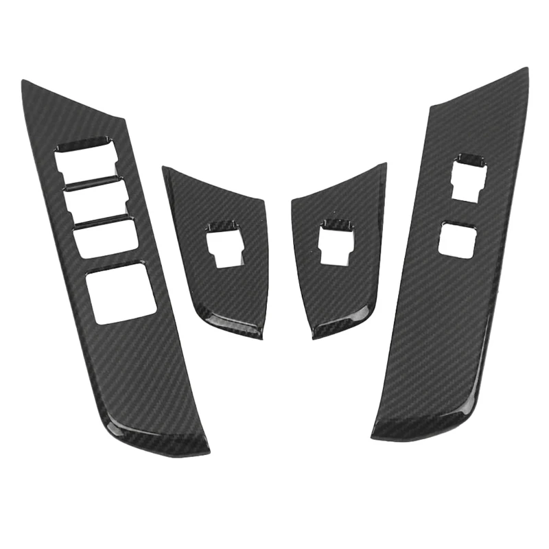 لكزس UX200 UX250H UX260H 2019 2020 ABS ألياف الكربون نافذة رافع التحكم الإطار التبديل مسند الذراع غطاء لوحة ملصق