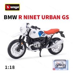 Bburago 1:18 BMW R nineT Urban GS Static Die Cast Vehicles Collectible Motorcycle Model Toys