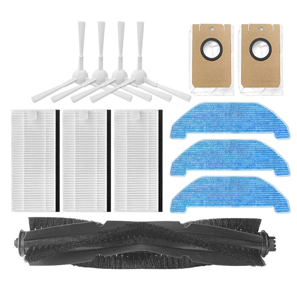 Main Brush, Side Brush Mop Cloth Filter and Dust Bag Replacement Parts for Neabot Q11 Robotic Vacuum Cleaner