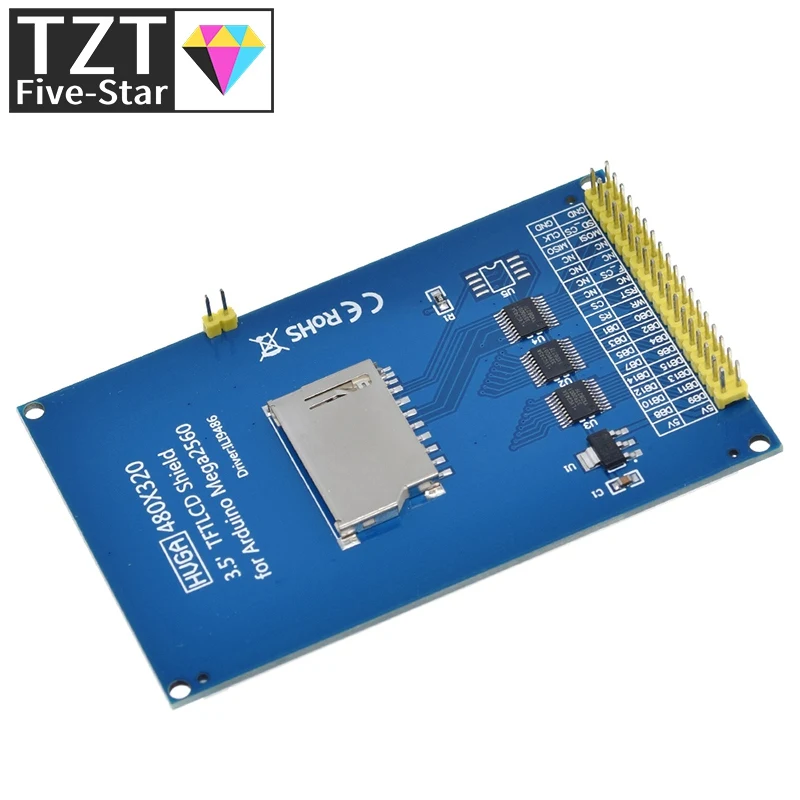 Modulo schermo LCD TFT da 3.5 pollici TZT Ultra HD 320 x480 per scheda Arduino MEGA 2560 R3