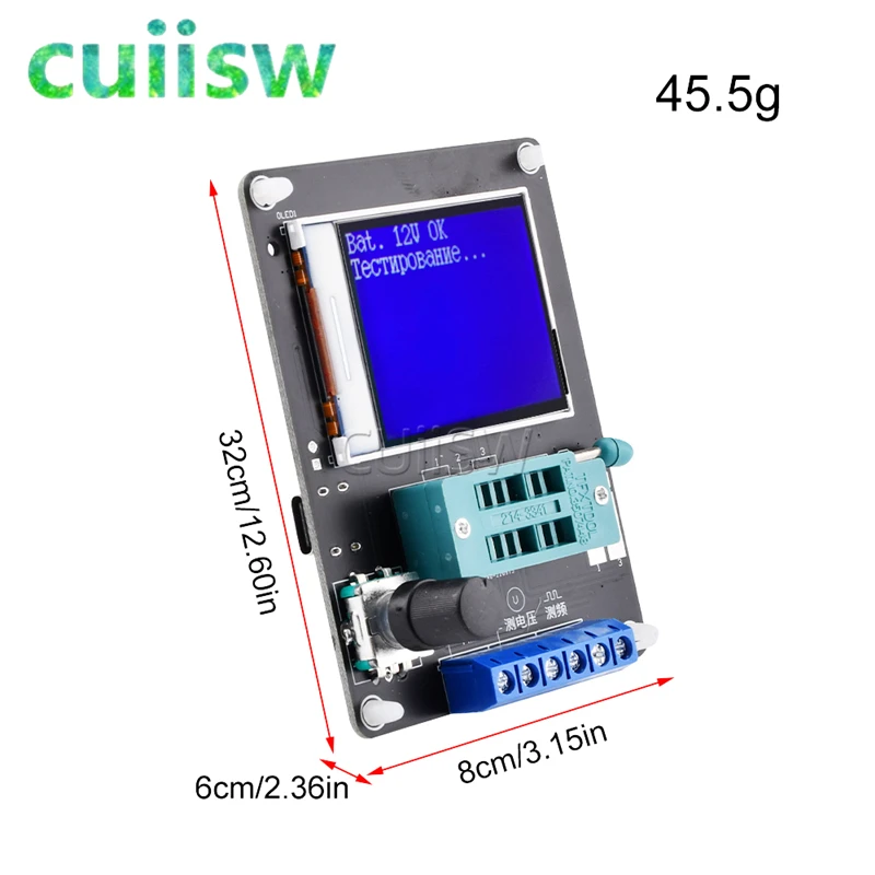 GM328A Transistor Tester Digital Multimeter Electrical Capacitance Meter Diode Triode Resistor ESR Meter radio diode tester