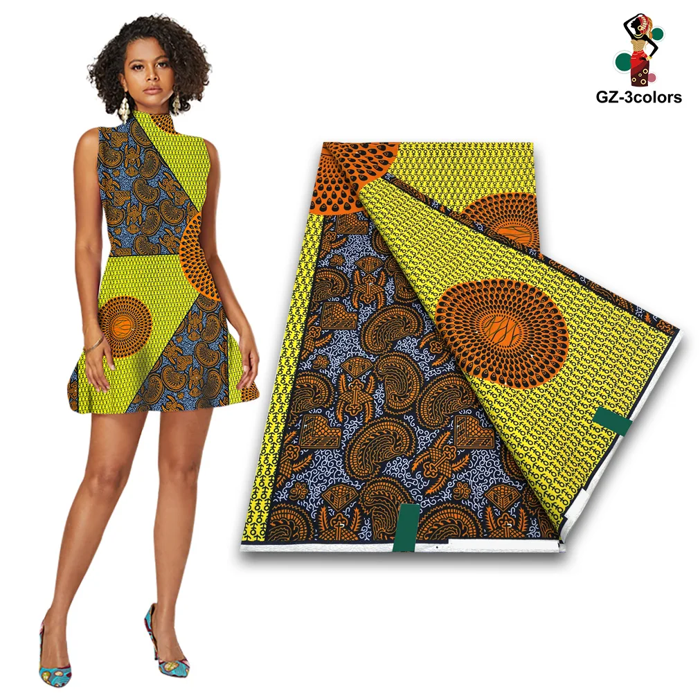 Imagem -04 - African Ankara Wax Print Fabric 100 Algodão Nigéria Tecido Macio para Festa e Vestir Jardas Alta Qualidade Mais Novo