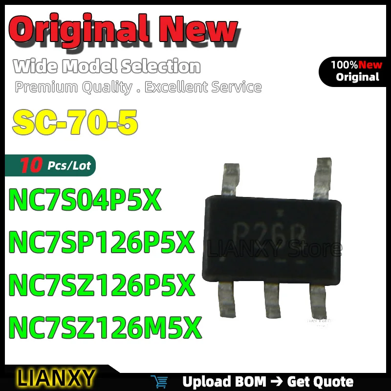 10pcs SC-70-5 NC7S04P5X NC7SP126P5X NC7SZ126P5X NC7SZ126M5X Buffer New Original