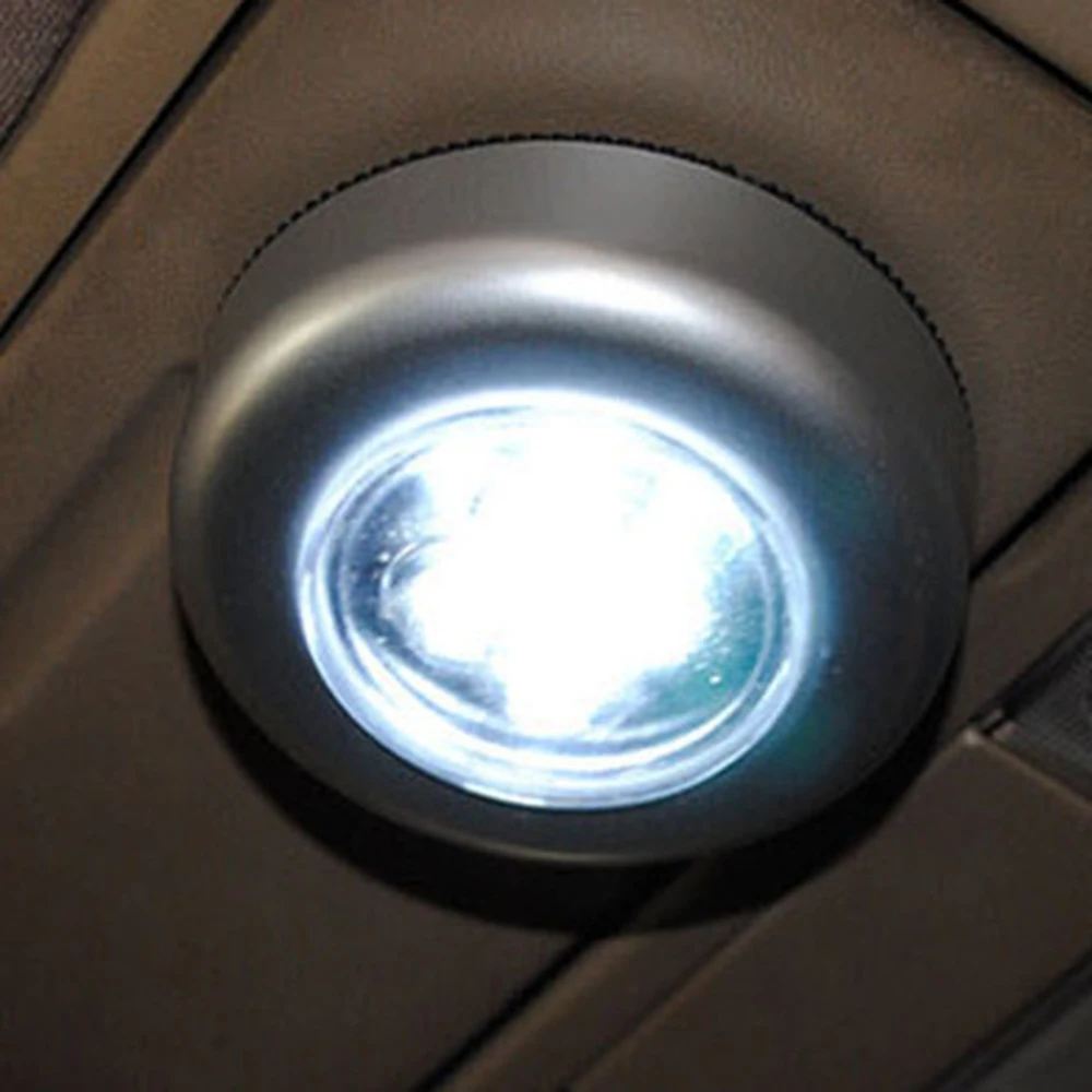 مصباح لمس لاسلكي عالمي للسيارة ، مصباح جو ، لا فلاش ، توفير الطاقة ، لينة ، التدفئة البيضاء ، 4 LED ، اكسسوارات السلامة