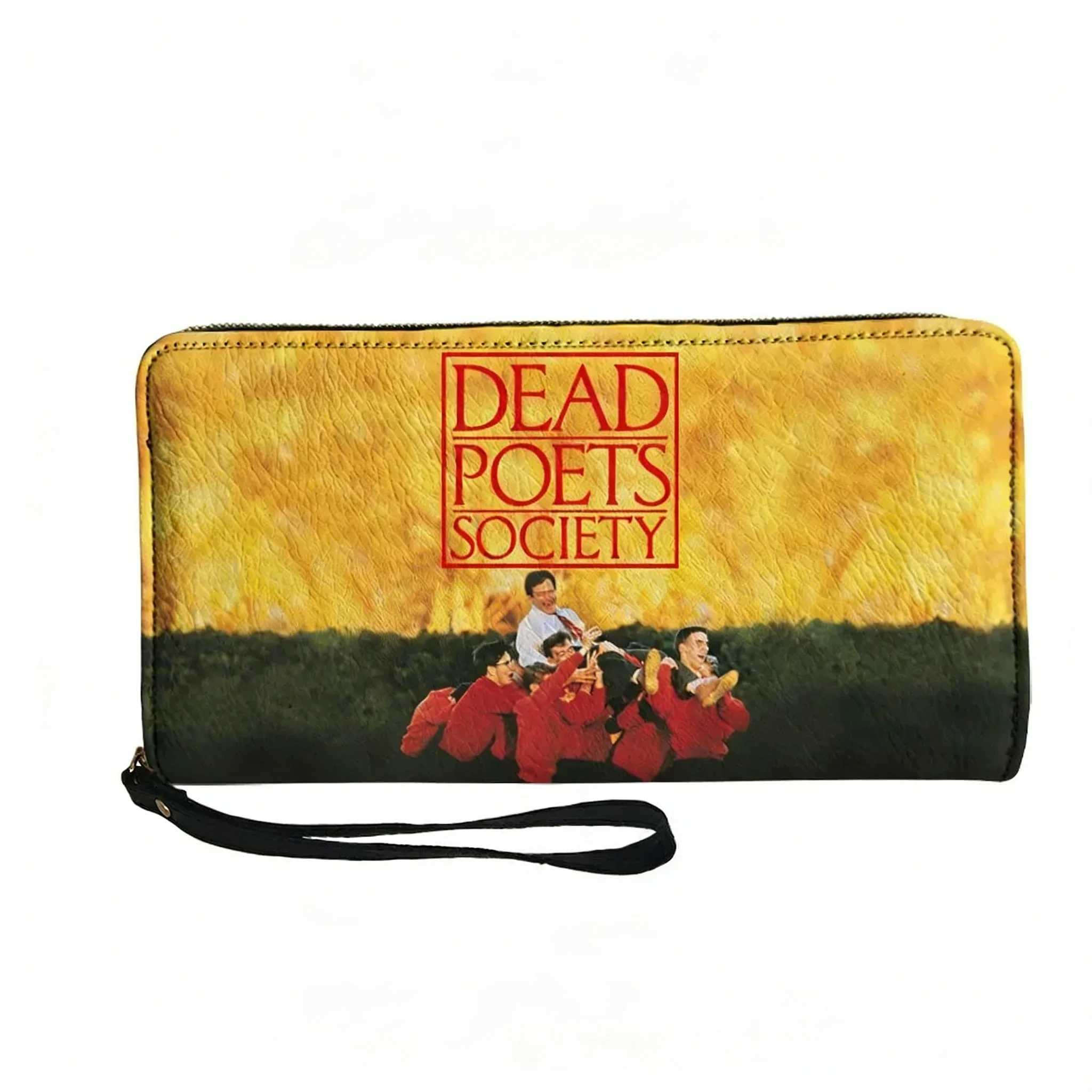 Dead Poets Society Comedy Movies Custom Wallet Purse Mens Womens Zipper Long Wallets Double Print  Portable Wallet Gift Bag