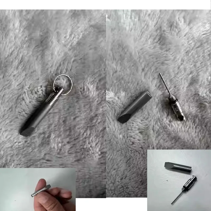 Imagem -03 - Multifuncional Titanium Alloy Card Extractor Remova a Agulha Keychain Cartão Sim Telefones Celulares Pry Bar Desembalando