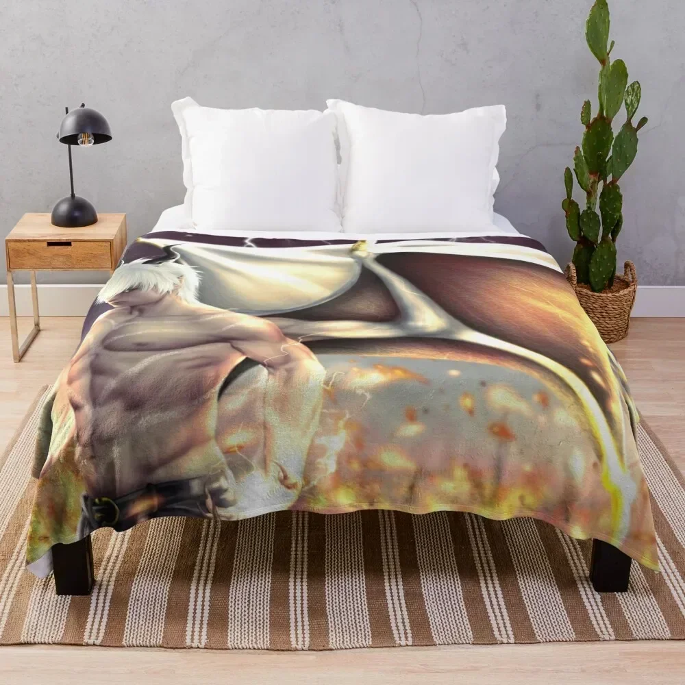 

mammon Throw Blanket Faux Fur Soft Warm Blanket for Bed