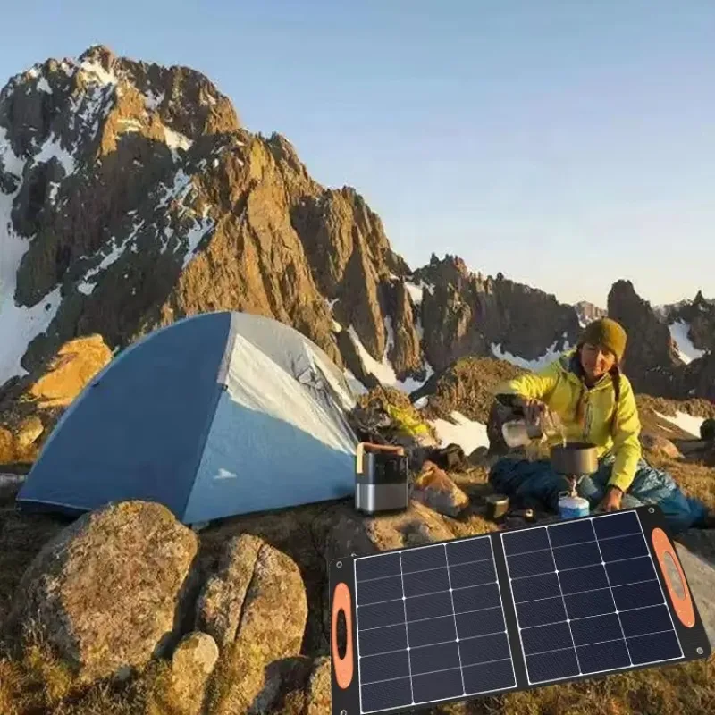 Portable Foldable 23.5% Efficiency Solar Panel Kit 100W IP67 Waterproof USB Type-C Output CE for for RV Outdoor Camping