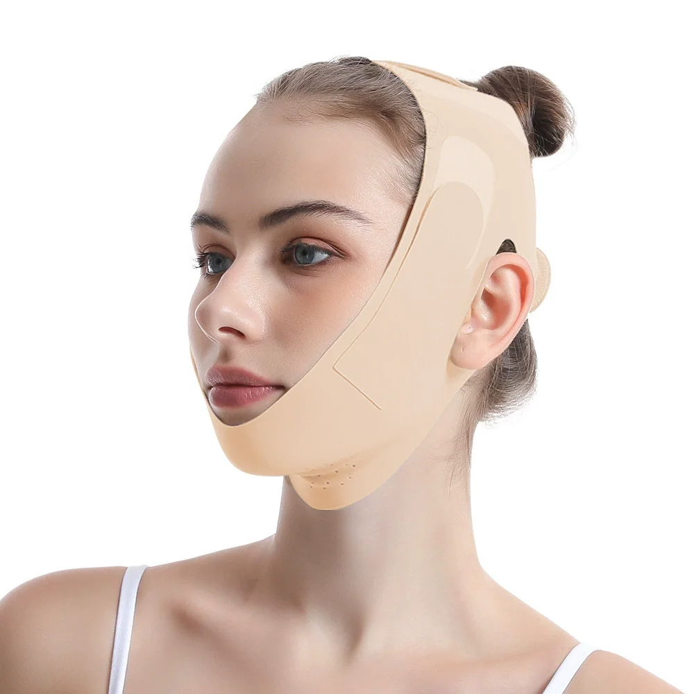 顔痩身包帯あご頬リフティングベルト V ラインフェイスシェイパー抗しわバンドフェイシャルマッサージストラップ美容スキンケアツール