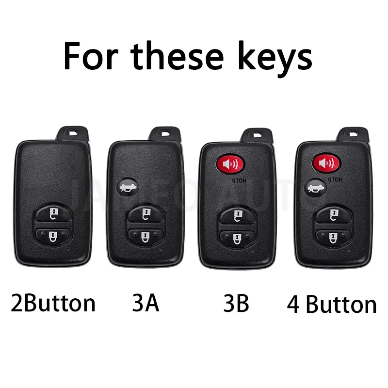 For Toyota Prius 30 Alpha Aqua Land Cruiser Auris for Lexus LC 200 Key Cover Holder 2 3 4 Button Car Key Case Remote 2012 - 2014