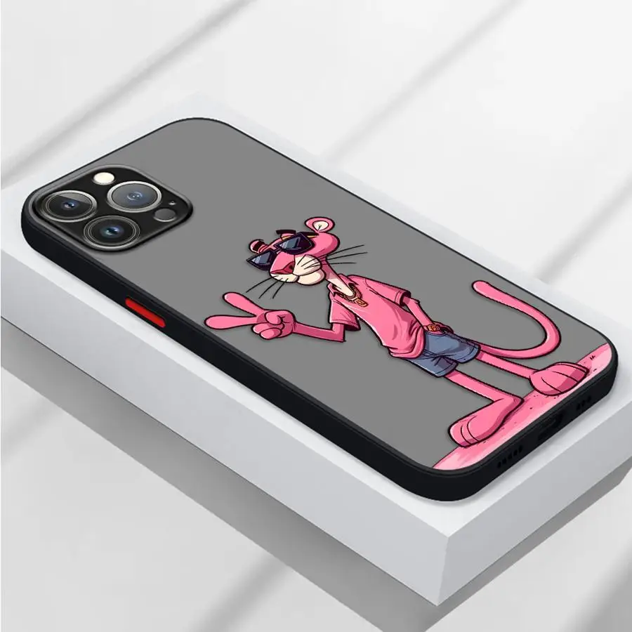 أنيمي الوردي ليوبارد عودة غطاء الهاتف القضية آيفون 16 برو ماكس 16e 15 زائد 12 11 14 17 الهواء 7 8 13 Mini XS